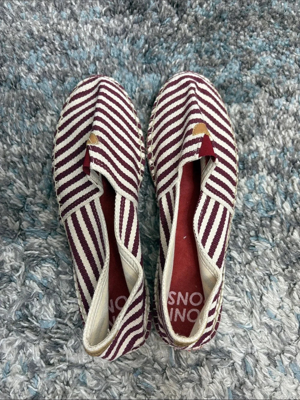 Toni Pons Shoes Womens 41 10 Slip On Espadrille Boat Woven Striped Preppy Beach